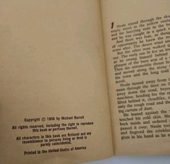 The Reward Michael Barrett 1956 Vintage Fiction Fawcett Gold Medal Paperback