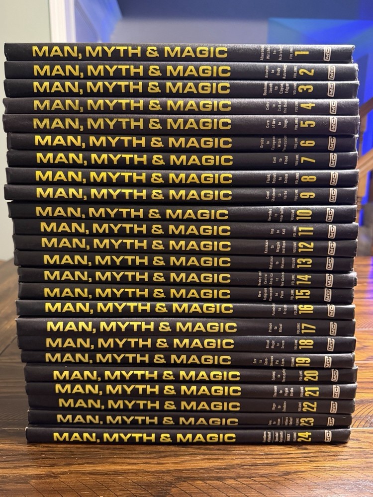 Man Myth & Magic 24 Volume Complete Set Illustrated Encyclopedia Supernatural