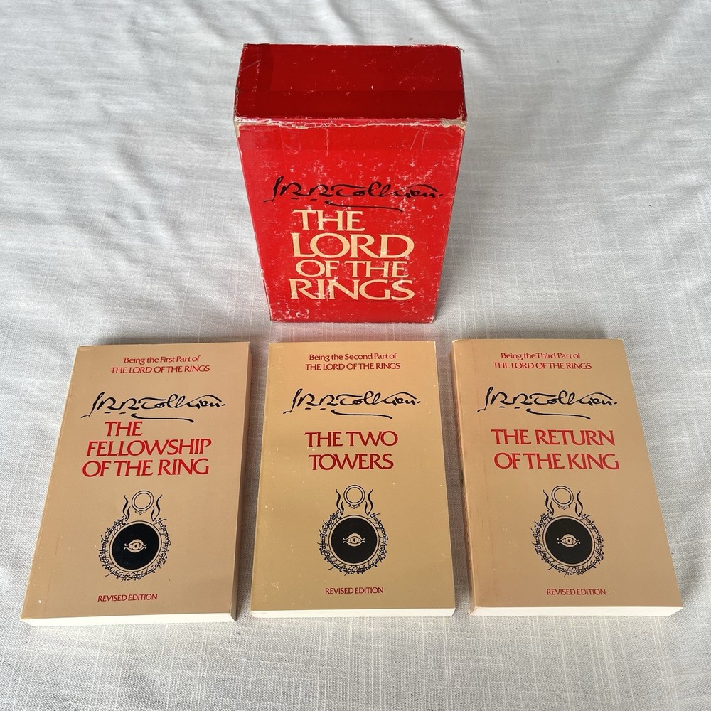 THE LORD OF THE RINGS by J.R.R. Tolkien 1965 3 Volume Box Set 2nd Ed 1st Print