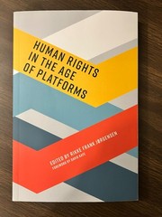 Human Rights in the Age of Platforms MIT Press 2019 Paperback Jorgenson