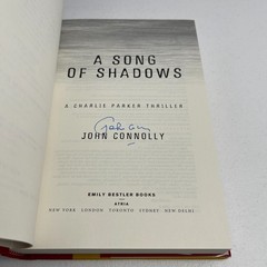 John Connolly – A Song of Shadows – HC 1st Atria Edition Signed
