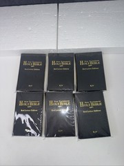 Holy Bible New Testament KJV Black Mini Leatherette Cover 4.5” x 3” Set of 6