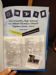 Ogden Iowa Community High School 2008-2009 High School Year Book 96 Pages