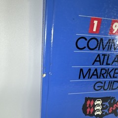 Oversized 1991 Rand McNally Commercial Atlas and Marketing Guide 122nd Edition