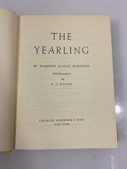 The Yearling by Marjorie Rawlings Ex-library 1939 HC