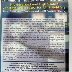 Poker – Winning In Tough Hold ’em Games by Grudzien and Herzog see Description