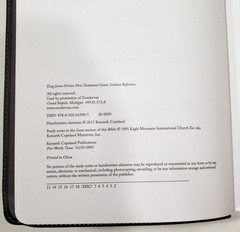 Kenneth Copeland Personal Notes New Testament KJV Study Bible Center Column