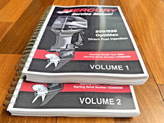 MERCURY 200-225 OptiMax DFI SERVICE MANUAL YR 2000+ FIXED COVERS, FOLDOUTS!
