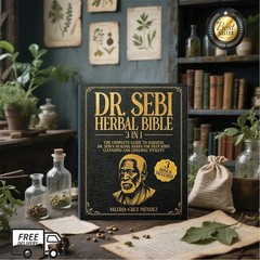 Dr Sebi Herbal Bible 3 in 1 Complete Healing Guide & Natural Remedies Book-US
