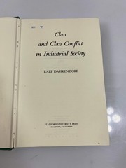 Class and Class Conflict by Ralf Dahrendorf Ex-library 1959 HC