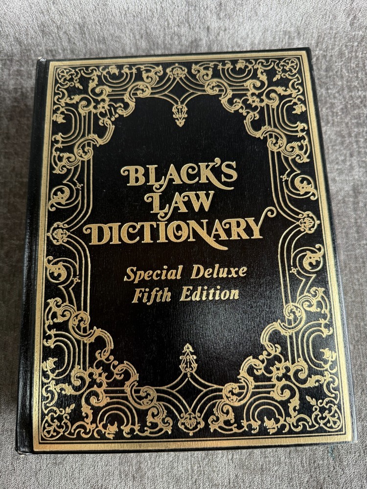 Black’s Law Dictionary Special Deluxe Fifth Edition 1979 5th Reprint 1984 West