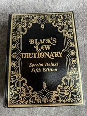 Black’s Law Dictionary Special Deluxe Fifth Edition 1979 5th Reprint 1984 West