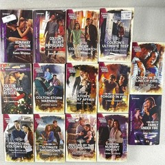 Lot of 14 Harlequin Romantic Suspense Books The Coltons Series Mixed Set
