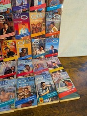 Silhouette Men Made In America Book Lot Of 34 Romance Paperbacks Mixed Authors
