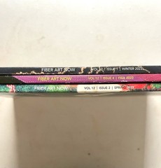 Fiber Art Now Magazine. 3 Pieces. Spring, Fall, Winter 2023