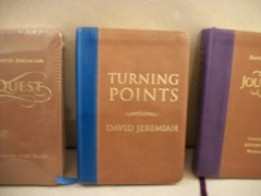3 David Jeremiah Leather Turning Point Books: Quest, Journey & Turning Points