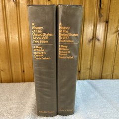 A History of the Unites States Since 1865 And To 1877. 2 Book Lot 1969 Third Ed
