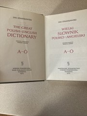 Wielki Slownik Angielsko-Polski /The Great English-Polish Dictionary 2 Book Set