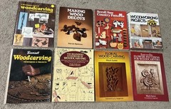 Woodcarving Book Lot Of 8 Woodworking Wood Carving Projects