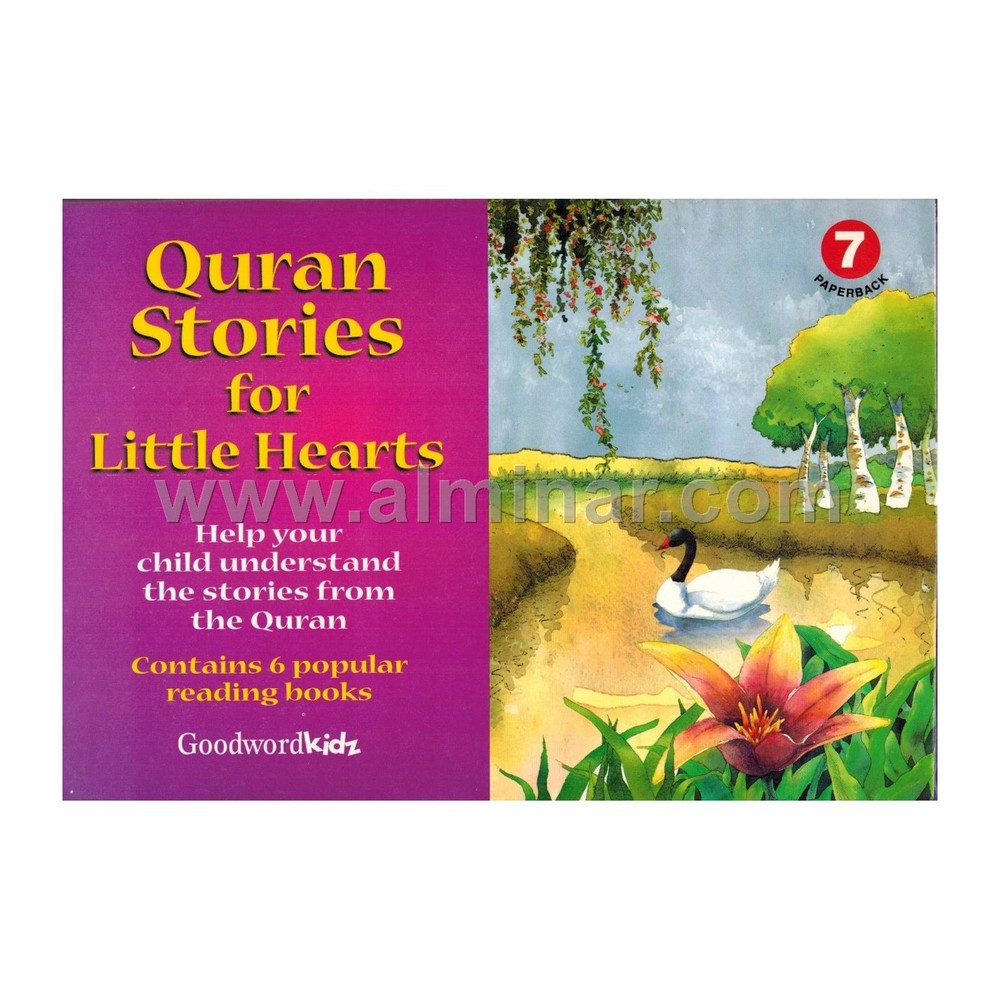 Quran Stories For Little Hearts, Age 4+ [9.5″ x 7″] Paperback – Pack7 (6 Books)
