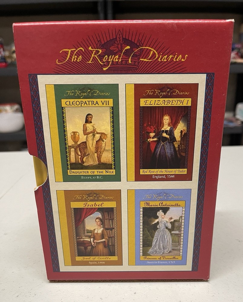 BOXED SET 4 Royal Diaries Elizabeth I Marie Antoinette Isabel Cleopatra HC Books