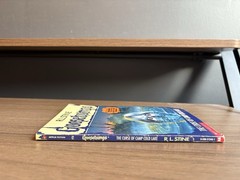 Good Thin Edition 1st print Goosebumps #56 The Curse of Camp Cold Lake ~ Stine