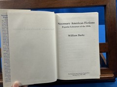 Necessary American Fictions: Popular Literature of the 1950’s- Darby, 1987
