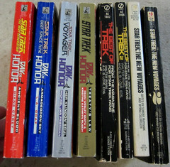 Star Trek book lot- Day of Honor quartet, Best of Trek, New Voyages books…