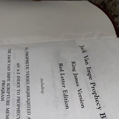 Jack Van Impe Prophecy Bible KJV Limited Edition Red Letter Bible