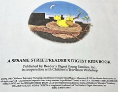 CTW Sesame Street Book Club Early Bird On Sesame Street Vintage Hardback Book