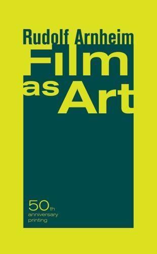 Film as Art, Arnheim, Rudolf, Very Good Book