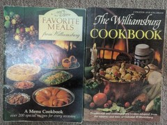 Lot Of 2 VINTAGE Williamsburg Cookbooks – Favorite Meals (1984) & Cookbook 1976