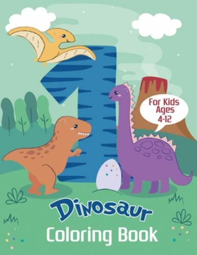 Dinosaur Coloring Book for Kids Ages 4-12: Color and Learn the Names of all t…