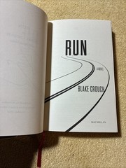 Run by Blake Crouch (2024, Hardcover) Signed Goldsboro Special 1st/1st Edition