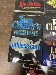 Tom Clancy Military Thriller Book Lot 8 PB HC Jack Ryan ACTION Spy Fiction