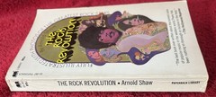 The Rock Revolution Paperback Arnold Shaw 1st 1971 Music History 32 Photo page