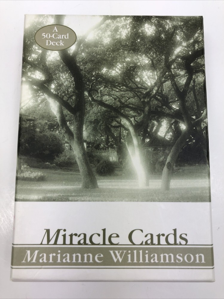 Miracle Cards by Williamson, Marianne 50 Card Deck 2002 5 in x 3.5 in Ships Free
