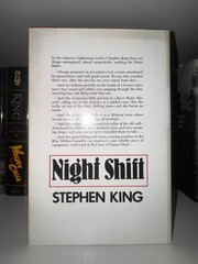 Stephen King Night Shift 1978 Hardcover W/Dust Jacket VGC