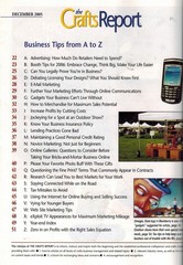 THE CRAFTS REPORT DECEMBER 2005 VOL. 31, NO. 356 Single_Issue_Magazine