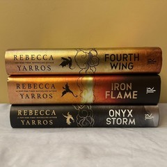3 The Empyrean Series Books by Rebecca Yarros / Fourth Wing, Iron Flame, Onyx
