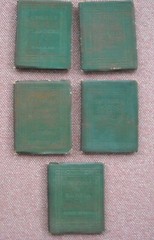 5 – Little Leather Library Books ~ MAETERLINCK – NALZAC – DUMAS – HUBBARD – POEM