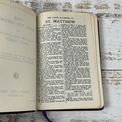 New Testament & Psalms ~ Self Pronouncing Edition National Bible Press Leather