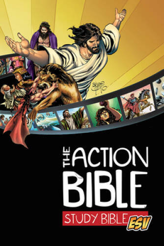 The Action Bible Study Bible ESV (Hardcover) – Hardcover By Cook, David C – GOOD