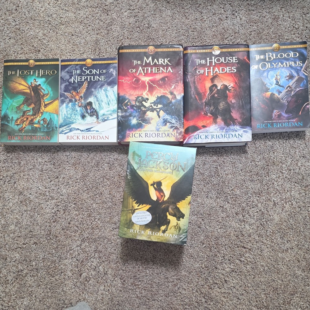 Rick Riordan Percy Jackson and the Olympians Complete Series Box Set English