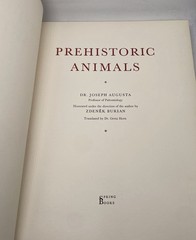 Prehistoric Animals J. Augusta-Z. Burian Vintage Dinosaur Book HC