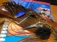 Learn to tie flies with book and video thumb drive with remarkable price