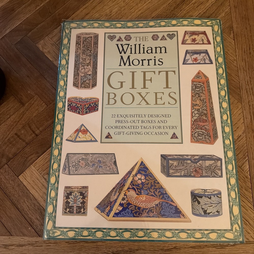 “The William Morris Gift Boxes” 22 Press-Out Boxes, (PB 1991) NEW! SEALED!