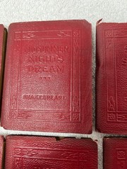 22 LITTLE LEATHER LIBRARY BOOKS 1920s Red Miniature LOT No Duplicates Literature