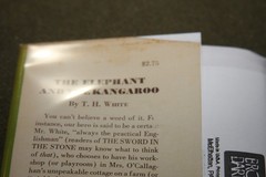 The Elephant and the Kangaroo by T. H. White 1947 HC Putnam $2.75 Cover Price
