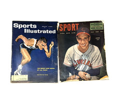 Sports Illustrated 10 x LOT 1956 1961 1963 + SPORT Magazine June 1947 Bob Feller